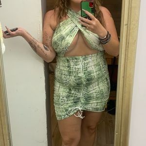 Shein snake-print dress